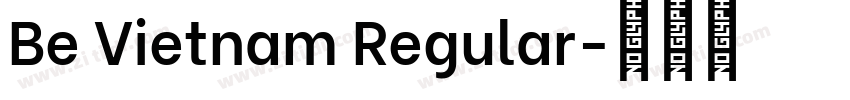 Be Vietnam Regular字体转换